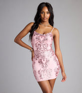 Jenelle Glitter Sequin Corset Mini Dress