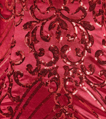 Carter Lace-Up Sequin A-Line Party Dress