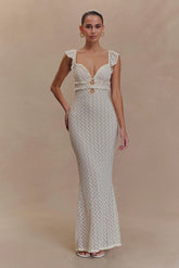 Ezra Lace Maxi Dress - Ivory