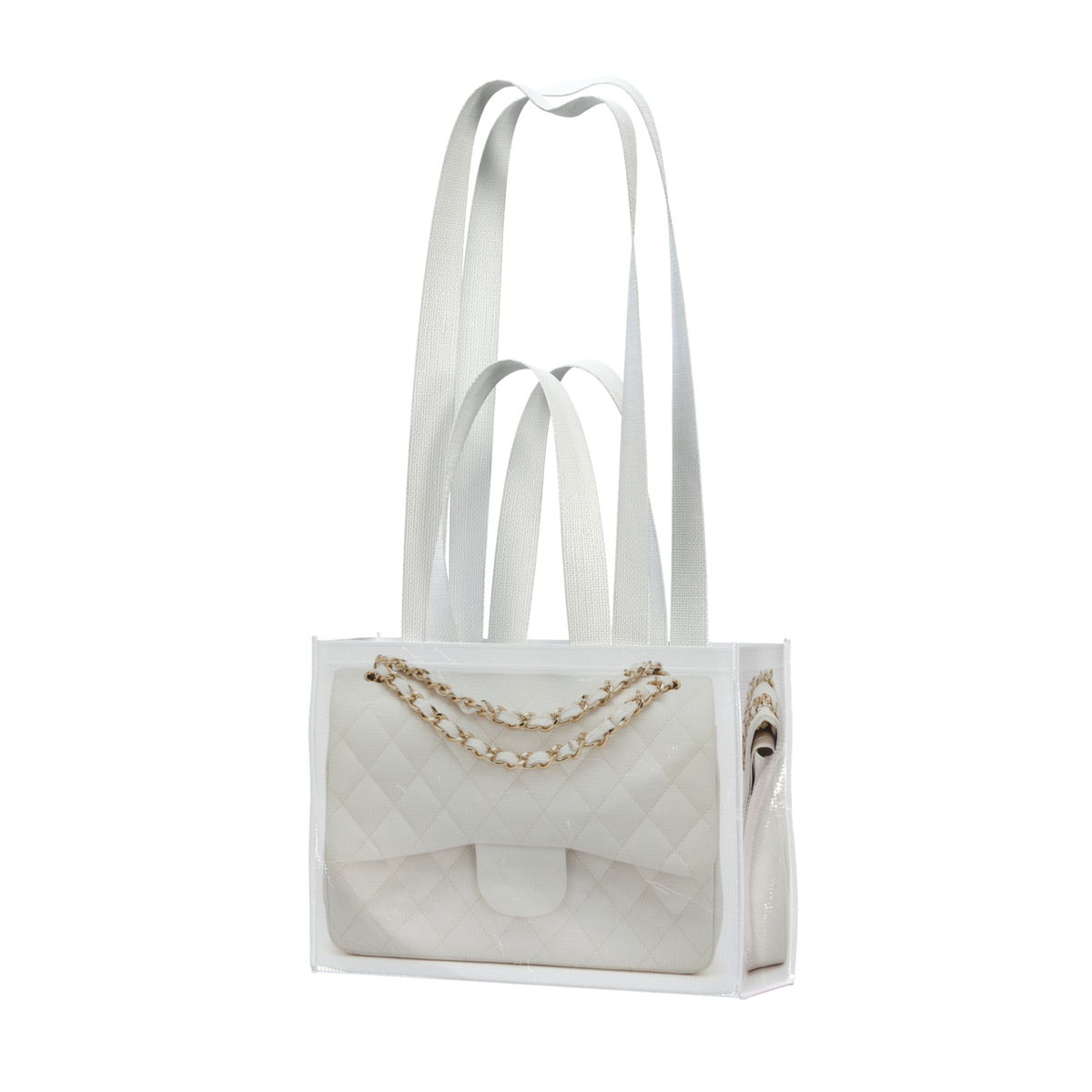 GroceryBags Creative imitation platinum bag printed woven bag cobalt white small fitness leisure bag