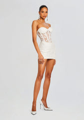 Lael Embellished Lace Dress
