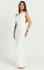 Genie Maxi Dress Off The Shoulder Dress in White